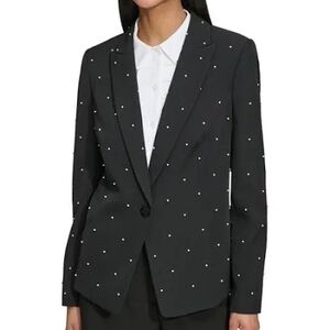 Karl Lagerfeld Black Labeled Garment with Silver Hardware